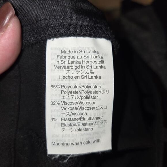 J. Crew Mercantile Black Slim cropped Ruby pants Pant stretch twill Size 0 - Picture 7 of 8